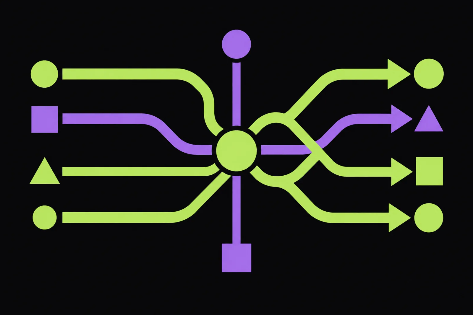 Abstract editorial illustration for: Claude Code Projects brings shared context to cloud AI agents